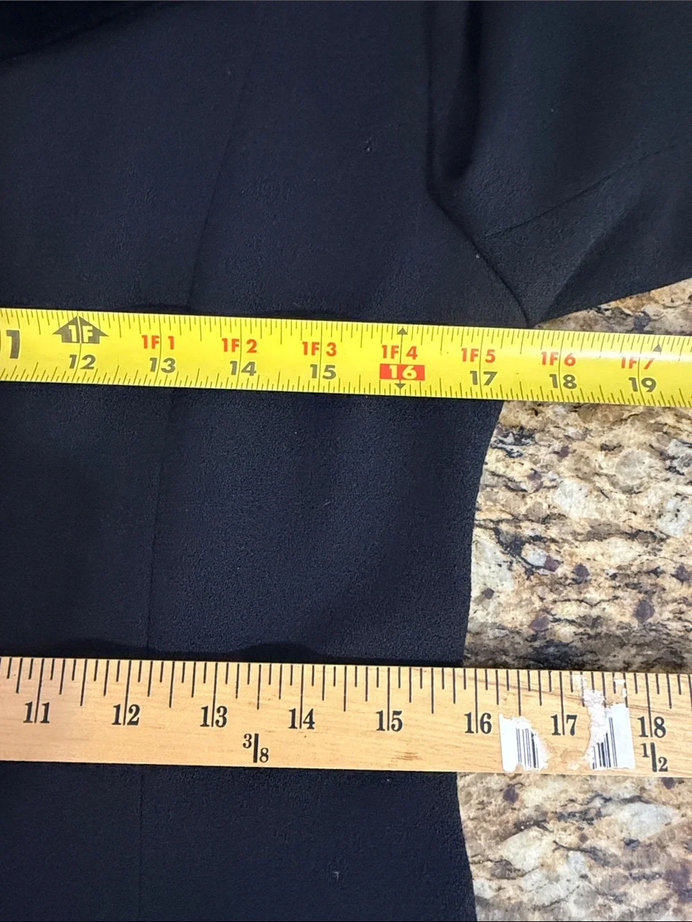 Laura Madrigano Wool Skirt Suit Black Velvet Trim Career Office Set Size 8 Vinta